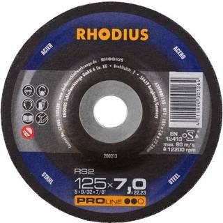 RHODIUS Skrubskive RS 2 Ø125 mm 7,0 x 22,23 mm (200213)