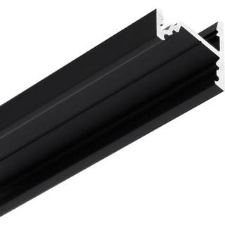 1m aluprofil CORNER10.V2 A1C/U1 - Sort anodiseret, hjørne, LED skinne