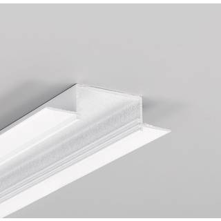 2m aluprofil VARIO30-04 ACDE-9 - Hvid lakeret, indspartling, LED skinne