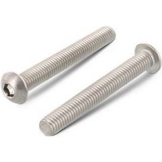 Schäfer & Peters 738012640 Insexskrue M6, K6S A2, ISO 7380 M6 x 40 mm, pakke med 200