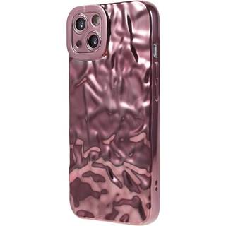 Til iPhone 15 TPU Etui Elektroplating Rynket Ujævn Telefon Cover