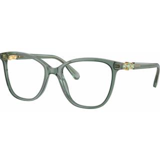 Swarovski Kvinde SK2020 1043 Optiske stel Acetat Grøn Transparent Firkantet Normal