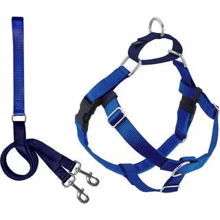 2 Hounds Design Freedom No Pull Dog Harness | Komfortabel kontrol for let at gå | Justerbar hundesele og snor sæt | Små medium og store hunde | L