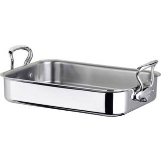 Mauviel - Roasting Pan Cook Style Steel - 40 x 30 x 8,5 cm - Ovnfaste fade - Sølv