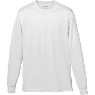 Voksen Wicking Longærme T -shirt - White - L (D0102H7Y92T)