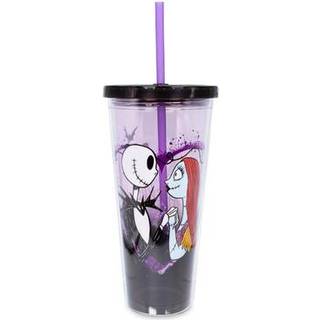 Disney The Nightmare før jul Plastic Cold Cup til Boba Milk Tea Beverages Home & Kitchen Essentials | Tim Burton Halloween gaver