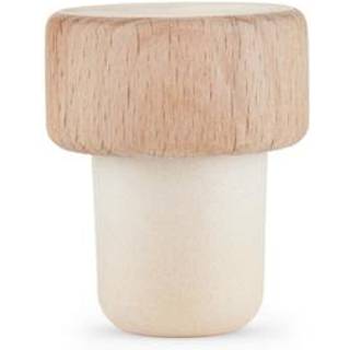 Ægte træagtige genanvendelige vinflaske stoppere tilpasselige korkstopper passer