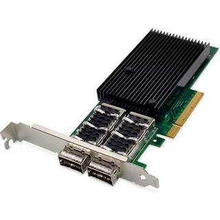 DIGITUS - network adapter - PCIe 3.0 x8 - 40 Gigabit QSFP+ x 2