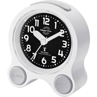 Master Time MTC-71030-12W Deutsch Sprechender Funk-Wecker Weiß/Schwarz