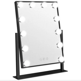 UNIQ New York Mega Makeup Spejl | 12 pærer | Sort