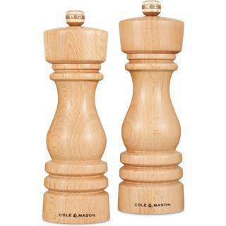 Cole & mason London salt og peber kværnsæt, natural