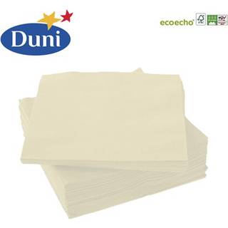 50 stk. Duni Frokostservietter Creme - 3-lags Tissue, Svanemærket 33 cm