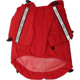 Hvalpe autentisk base jumper regnfrakke ekstra stor r?d