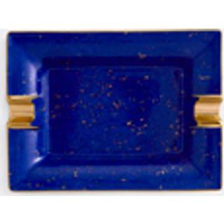 L'Objet Barware - 'Lapis' ashtray in BLUE porcelain