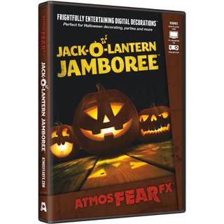 ATMOSFX JACK-O'-Lantern Jamboree Digital dekorationer DVD til Halloween Holiday Projection Decorating