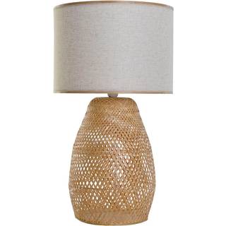 Bordlampe DKD Home Decor Brun Natur Bambus 50 W 220 V 40 x 40 x 71 cm