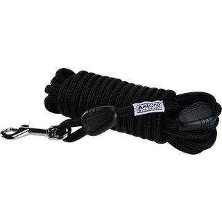 Sporline m/løkke rund 15 m sort