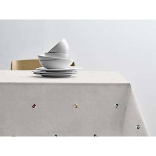 Södahl Christmas Hearts Embroidery dug rød 140x220 cm