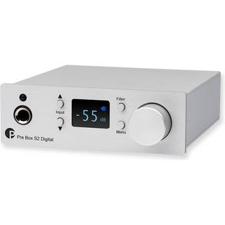 Pro-Ject Pre Box S2 Digital 2023 Edition forforstærker, sølv | PRIS-MATCH