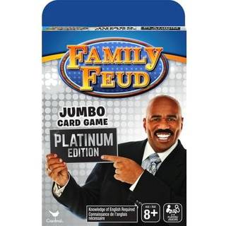 Family Feud Jumbo Card Game Platinum Edition