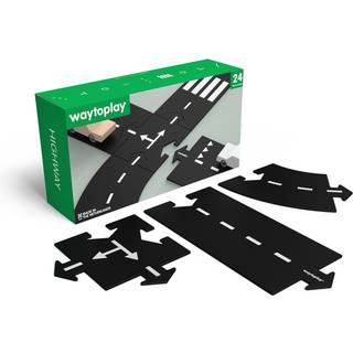 Waytoplay bilbane i gummi 24 dele - Highway