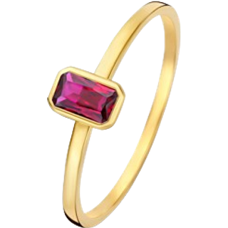 Isabel Bernard Baguette damer Ring 14 karat guld IB330088