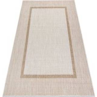 Sisaltæppe SISAL SION Ramme 21782 fladvævning ecru / beige 160x220 cm
