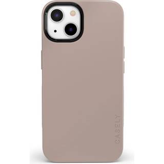 Casely iPhone 14 Plus sag | Taupe på nøgen | Neutral faste beige æstetisk creme | Kompatibel med MagSafe