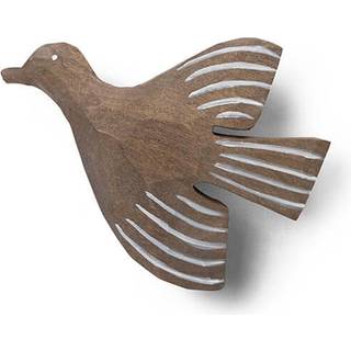 Håndlavet vægkrog Lola Bird i aspetræ