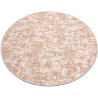 TÆPPER hjul SOLID beige 30 KONKRET cirkel 170 cm
