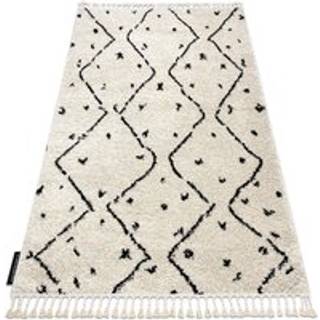 Tæppe BERBER TETUAN B751 zigzag fløde kvaster berberi Marokkansk shaggy 140x190 cm