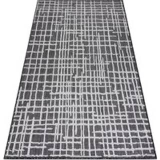 Sisaltæppe SISAL SION kontrolmønster, Linjer 22144 fladvævning sort / ecru 140x190 cm