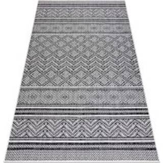 Sisaltæppe SISAL SION Zygzag, Roma Boho 22168 fladvævning sort / ecru 120x170 cm