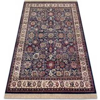 Tæppe WINDSOR 22991 ORNAMENT, ramme, kvaster marineblå blå / elfenben 160x230 cm