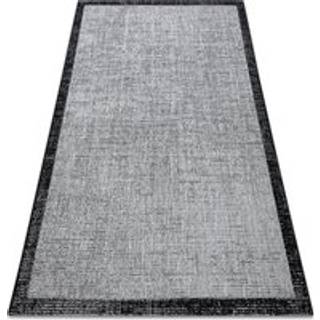 Sisaltæppe SISAL FLOORLUX 20401 Ramme sølv / sort 240x330 cm