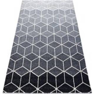 Tæppe HEOS 78590 fløde / sølv / antracit CUBE, CUSTOM 160x220 cm