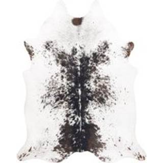 Tæppe Kunstigt oksekødslæder, Ko G5074-1 hvid-brun hud 155x195 cm