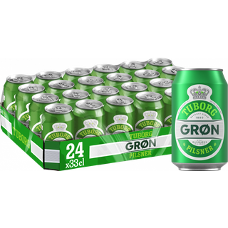 Tuborg Grøn Pilsner 4,6% 24x33 cl.