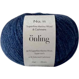 Ãnling No 11 - merino og cashmere garn - Mørkegrå (molveno)x