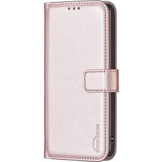Motorola Moto G24 Kunst Læder Flip Cover m. Ståfunktion & Kortholder - Rose Gold