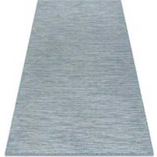 Sisaltæppe SISAL fladvævet PATIO 3075 Diamanter - akva blå 155x220 cm