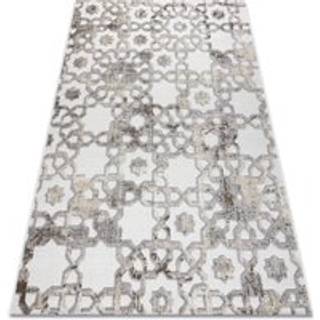 Tæppe Strukturelle SOLE D3882 Ornament - Fladt vævet, to niveauer af fleece beige / grå 80x150 cm