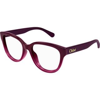 Chloé Kvinde CH0243O 003 Optiske stel Acetat Bordeaux Transparent Cat Eye