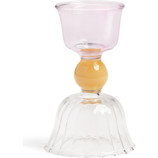 Lysestage Perle i borosilikatglas