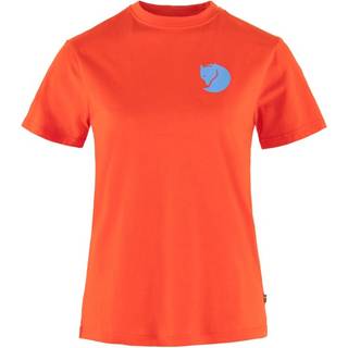 Fjällräven Women's Fox Boxy Logo Tee T-shirt Damer størrelse XS farve rød