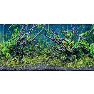 AWERT 48X20 inches Tropical Fish Tank Baggrund River Bed & Lake Aquatic Plant Undersea Tree Branch Aquarium Baggrund Vinyl