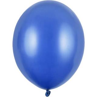 100 stk. Latexballoner Royal Blå Metallic 12" - Luksus til Helium & Festdekoration