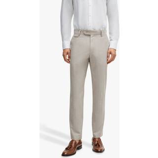 BOSS Black Herren Hose beige meliert Slim Fit
