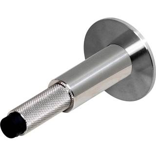 Cross Wall dørstopper i rustfrit stål med diamond cut mønster • Buster + Punch