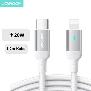 Joyroom USB-C til Lightning-kabel Hurtigopladning 20W, 1,2m - Hvid